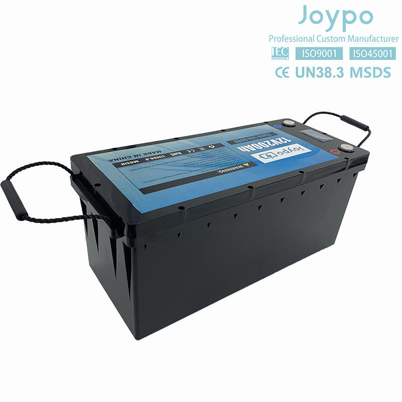 Batterie au lithium RV de grande capacité 12V 200Ah Pack de batterie à cycle profond pour caravane