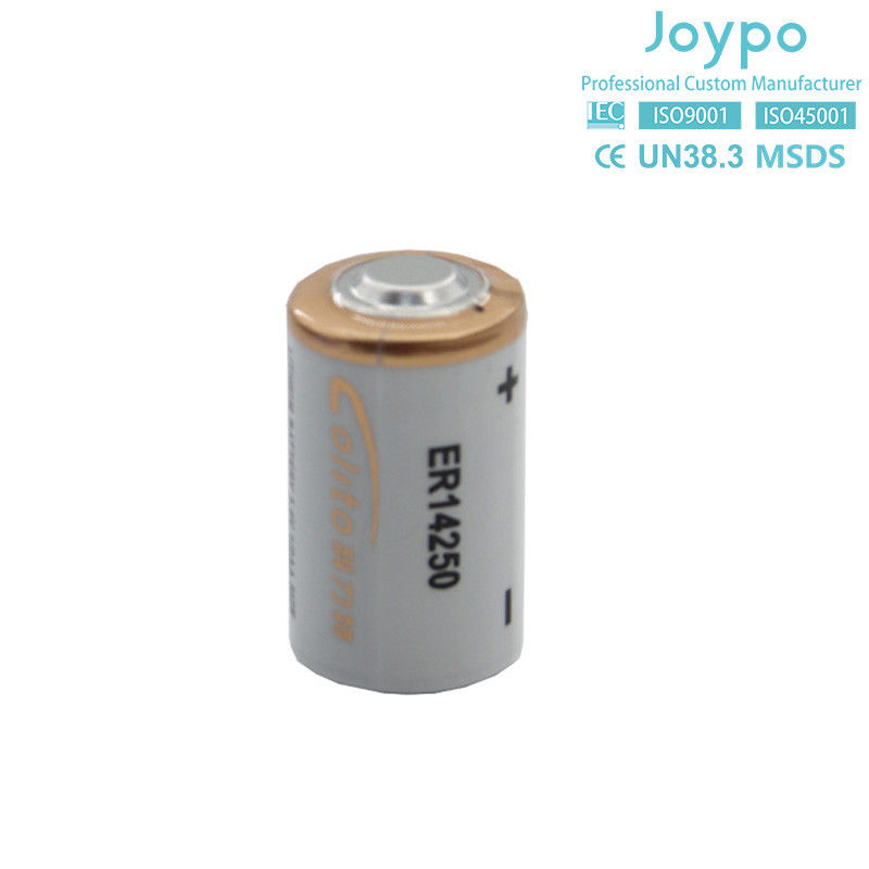 Batterie au lithium jetable ER14250 3.6V 1.2Ah Cellule au lithium pour compteur électrique