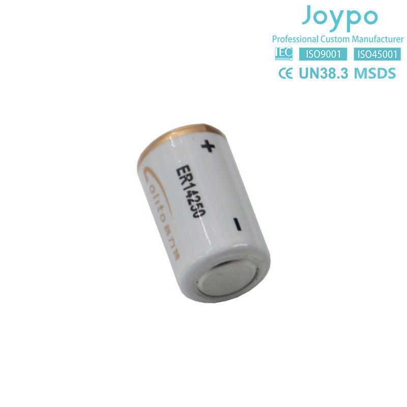 Type spirale 1/2AA ER14250M Batterie au lithium 3.6V 1000mAh Batterie au lithium thionyl chlorure