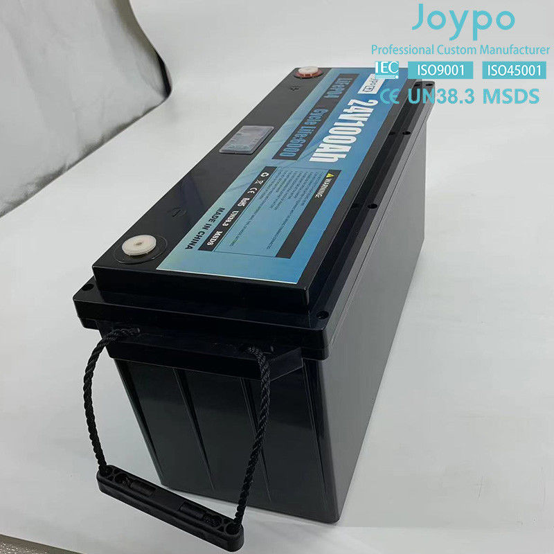 100Ah 200Ah Lithium Ion LiFePO4 Batterie 24 Volt Batterie à cycle profond Pour les campeurs de camping-cars