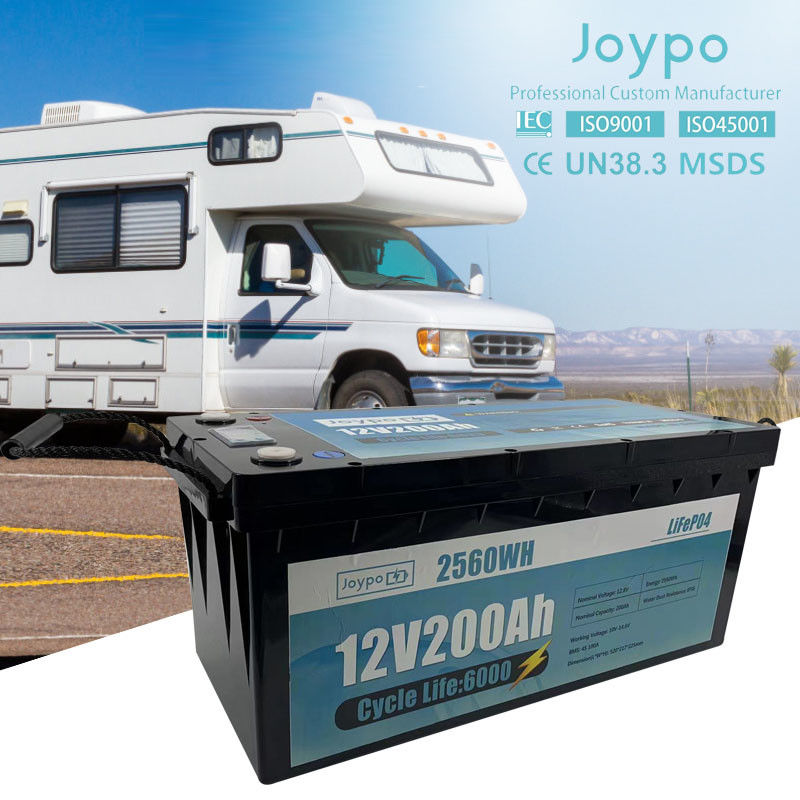 Batterie LiFePO4 à cycle profond 12V 24V 200Ah Pour le camping-car
