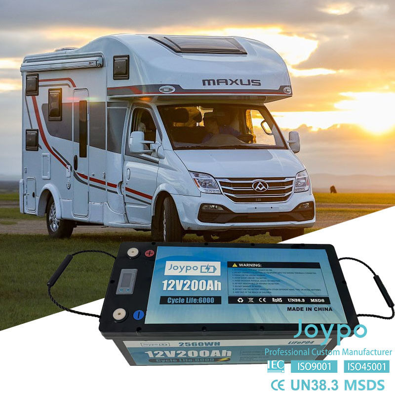 Batterie au lithium de 12 volts RV rechargeable à cycle profond Batterie au lithium-ion pour maison automobile