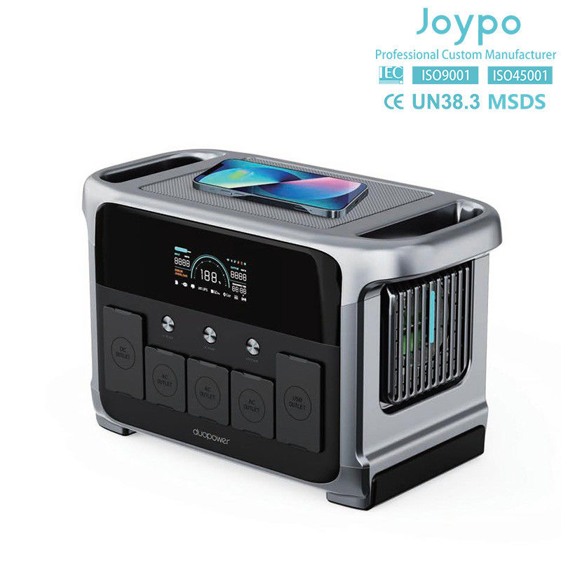 Pack de batteries portables au lithium-ion 1200W Énergie solaire pour les fêtes en plein air et le camping