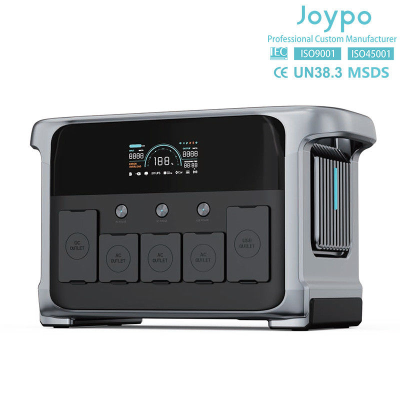 LiFePO4 batterie extérieure générateur d'énergie solaire portable 1200W avec lumière LED