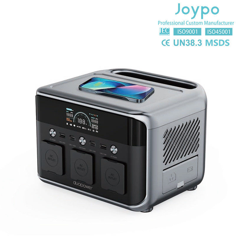 L'alimentation solaire portable de 600 W avec plusieurs ports de charge et lumière LED pour le week-end de camping