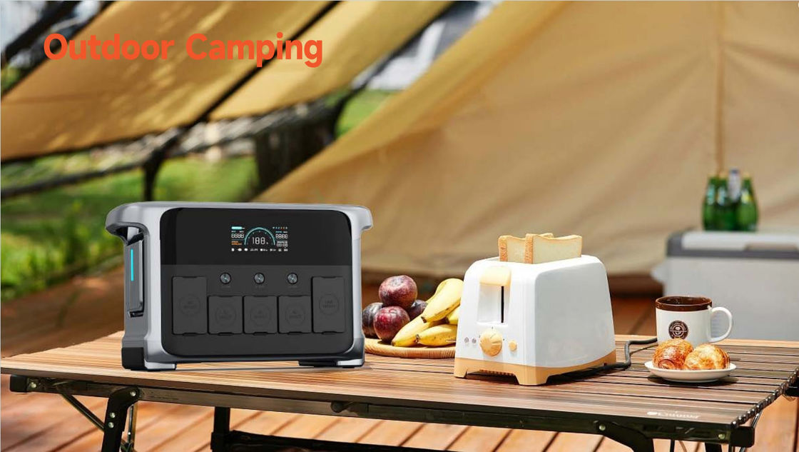 Générateur solaire électrique portable 1200W 110V 220V UPS de secours Générateur solaire avec recharge de voiture