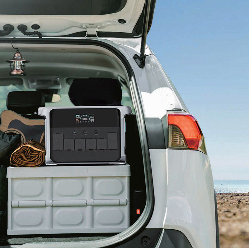 Générateur d'énergie solaire portable de 2400 W pour la maison avec sortie et capacité de courant alternatif extensibles
