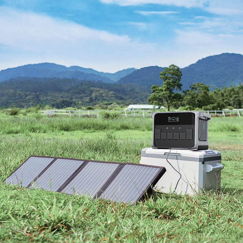 Générateur solaire portable de 2400W UPS de secours à domicile avec charge rapide USB et lumière LED
