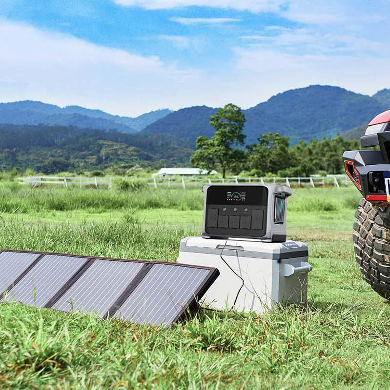 LiFePO4 batterie centrale électrique portable 1200W hors réseau Système d'énergie solaire pour la maison