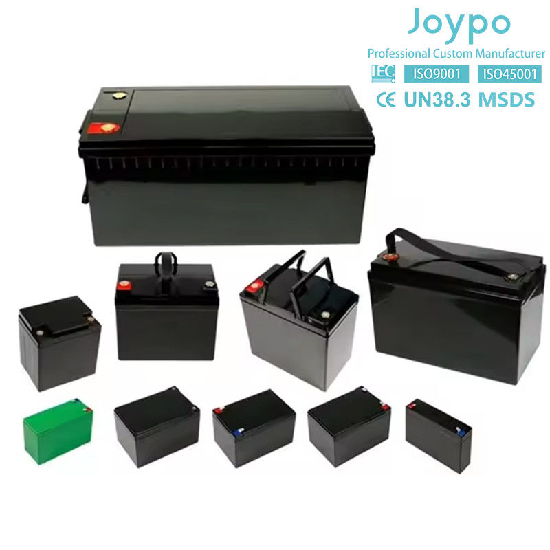 Joypo 12V Lithium Iron Phosphate Battery Support Connexion série pour RV et Marine