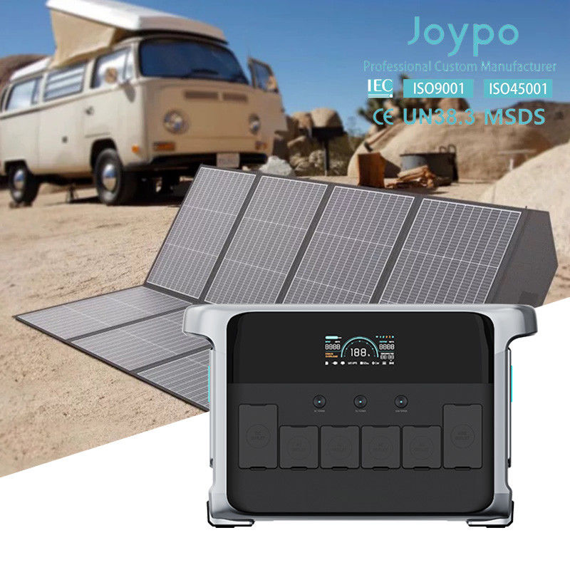 Générateur solaire portable de 2400 W avec panneaux solaires pour une utilisation domestique d'urgence