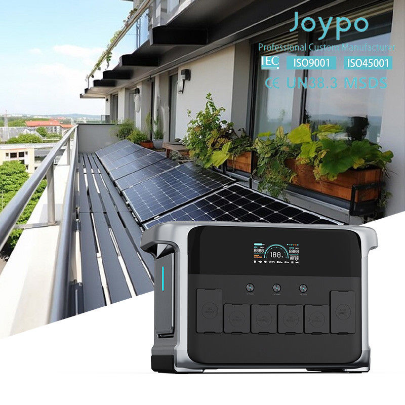 LiFePO4 batterie 2400W système d'alimentation de secours UPS 2kva 110V 220V générateur solaire pour résidentiel silencieux